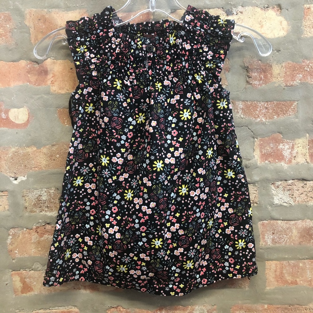 Tea Black Floral Dress 18-24